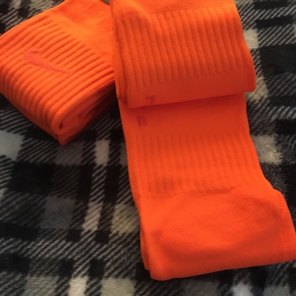 NIKE Dri-Fit knee high socks orange soccer cushion - Picture 3 of 6